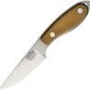 Bark River Knives Bark River 07072MNC Caper Necker, 3.1" CPM-20CV Plain Blade, Natural Canvas Micarta Handle