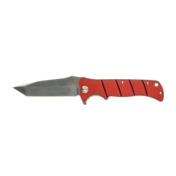 Bubba Blade Bubba Sculpin Pocket Knife CLFK, 4" High Carbon SS Blade, Red G-20 Handle