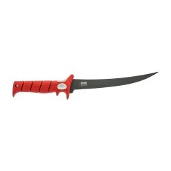 Bubba Blade Bubba Tapered Flex 19TF, 9" Titanium Nitride Coated Blade, Red TPR Handle, Black Nylon Sheath