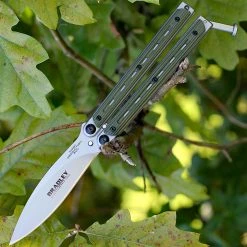 Bradley Cutlery Bradley Kimura Butterfly Balisong - OD Green G10 (3.6" 154CM BB) BCC901