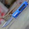CobraTec Knives King Cobra - Blue Aluminum (4" D2 Steel ) BLUKCDS