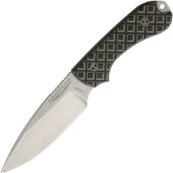 Bradford Guardian3, 3.5" N690 Plain Blade, OD Green/Black G-10 Handle