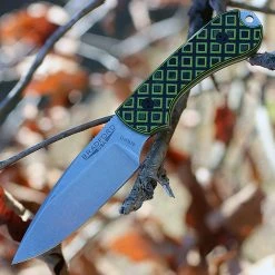 Bradford Guardian3, 3.5" N690 Plain Blade, Toxic Green/Black G-10 Handle