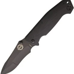 Burnside Knives Burnside Cabrillo, 4" Black AUS-8 Plain Blade, Black G-10 Handle