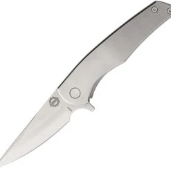 Burnside Knives Burnside Strauss, 3.2" D2 Plain Blade, Titanium Handle