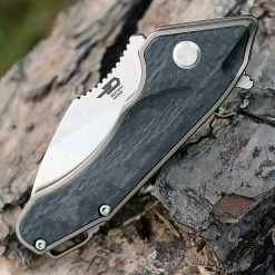 Bestech T1711A Goblin, 2" CPM-S35VN Plain Blade, Titanium Handle W/Carbon Fiber Inlay -Boker Shop bt1711a.1 89614.1566585955