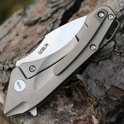 Bestech T1711A Goblin, 2" CPM-S35VN Plain Blade, Titanium Handle W/Carbon Fiber Inlay -Boker Shop bt1711a 89392.1566585955