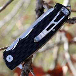 Bestech G02A Grampus, 3.5" D2 Plain Blade, Black G-10 Handle -Boker Shop btkg02a.2 67573.1566585981