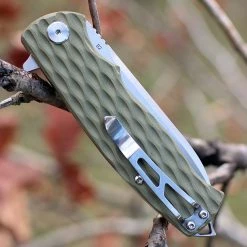 Bestech G02C Grampus, 3.5" D2 Plain Blade, Army Green G-10 Handle -Boker Shop btkg02c.2 95744.1566585986