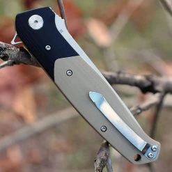 Bestech G03B Swordfish, 4" D2 Plain Blade, Black & Beige G-10 Handle -Boker Shop btkg03b.1 28269.1566585988