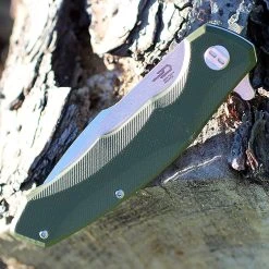 Bestech G04B Warwolf, 3.5" D2 Plain Blade, OD Green G-10 Handle -Boker Shop btkg04b 1 37547.1566585970