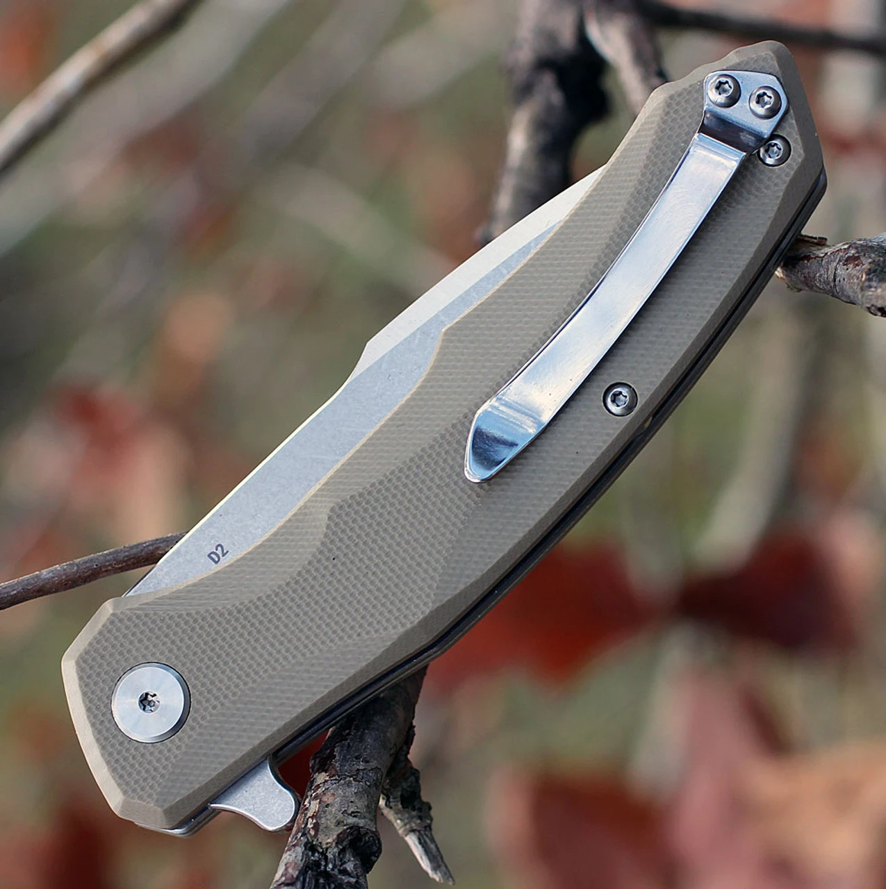 Bestech G04C Warwolf, 3.5" D2 Plain Blade, Army Green G-10 Handle 4 Bestech G04C Warwolf, 3.5" D2 Plain Blade, Army Green G-10 Handle - Image 4