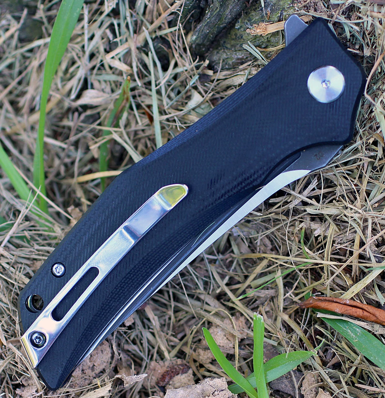 Bestech G05A2 Scimitar, 3.75" D2 Plain Blade, Black G-10 Handle 3 Bestech G05A2 Scimitar, 3.75" D2 Plain Blade, Black G-10 Handle - Image 3