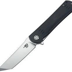 Bestech G06A1 Kendo, 3.75" D2 Plain Blade, Black G-10 Handle