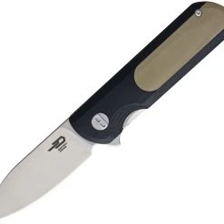 Bestech G07B Pebble, 2.95" VG-10 Plain Blade, Black/Tan G-10 Handle