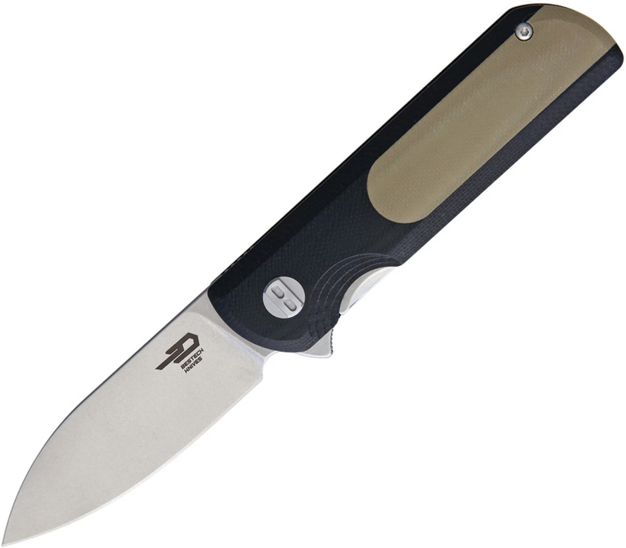 Bestech G07B Pebble, 2.95" VG-10 Plain Blade, Black/Tan G-10 Handle 1 Bestech G07B Pebble, 2.95" VG-10 Plain Blade, Black/Tan G-10 Handle