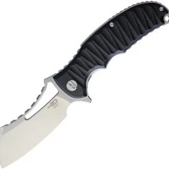 Bestech G12A Hornet, 3.5" D2 Plain Blade, Black G-10 Handle