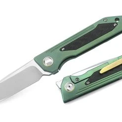 Bestech Knives BT1803B SHINKANZEN, 3.54" S35VN Plain Blade, Green Titanium Handle W/Carbon Fiber Inlay 5 Bestech Knives BT1803B SHINKANZEN, 3.54" S35VN Plain Blade, Green Titanium Handle W/Carbon Fiber Inlay -Boker Shop btkt1803b 2 89251.1566586042