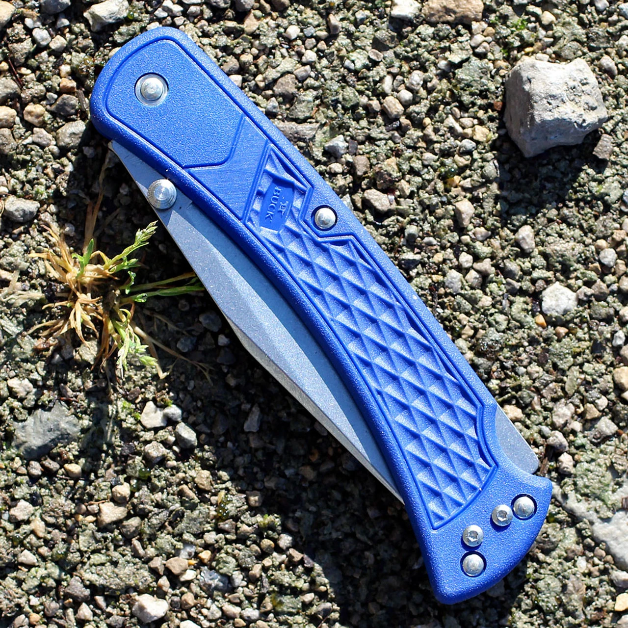 Buck 110 Slim Hunter, 3.75" 420HC Clip Blade, Blue Nylon Handle Buck Knives Buck 110 Slim Hunter, 3.75" 420HC Clip Blade, Blue Nylon Handle -Boker Shop bu110bls2.2 82861.1566586264