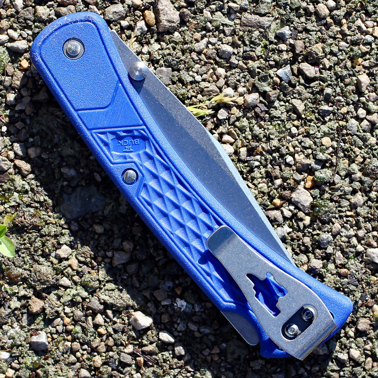 Buck 110 Slim Hunter, 3.75" 420HC Clip Blade, Blue Nylon Handle Buck Knives Buck 110 Slim Hunter, 3.75" 420HC Clip Blade, Blue Nylon Handle -Boker Shop bu110bls2.3 76762.1566586264