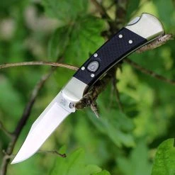 Buck Knives Buck Auto Elite 112BKSA, 3" Satin S30V Vanadium Plain Blade, G10 Handle