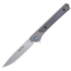 Buck Knives Buck 0264 Cavalier - Gray Aluminum And Carbon Fiber (3.6" 7Cr17 SW)