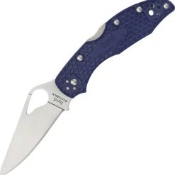 Byrd Knives BYRD BY04PBL2 Meadowlark 2, 2.875" 8Cr13MoV Plain Blade, Blue FRN Handle