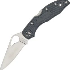 Byrd Knives BYRD BY04PGY2 Meadowlark 2, 2.875" 8Cr13MoV Plain Blade, Gray FRN Handle