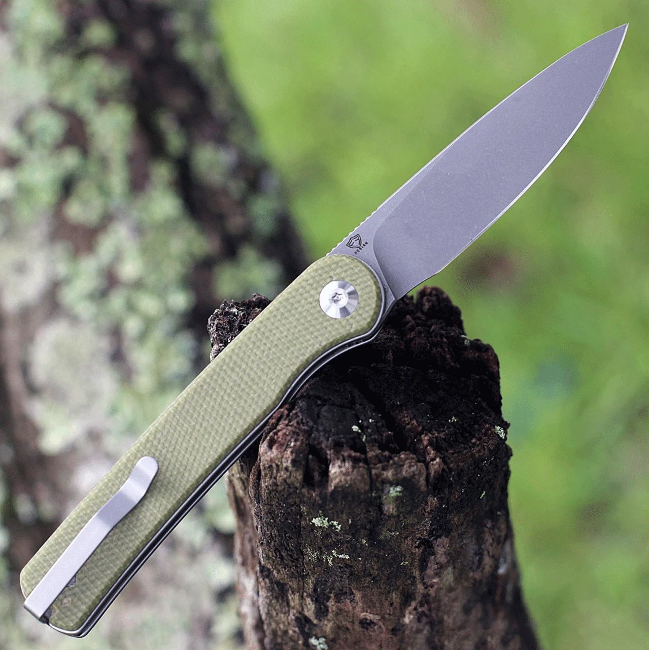 CIVIVI Knives CIVIVI Stylum-Olive Micarta (2.96" SW 10Cr15CoMoV) - C20010B-B 2 CIVIVI Knives CIVIVI Stylum-Olive Micarta (2.96" SW 10Cr15CoMoV) - C20010B-B - Image 2