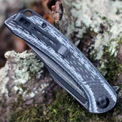 CIVIVI Knives CIVIVI Dogma-White G10 W/ CF (3.46" Damascus) C2014DS-1 -Boker Shop c2014ds1.2 37580.1674165958