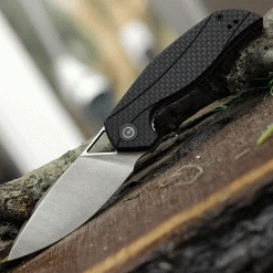 CIVIVI Knives CIVIVI Anthropos-Blk G10 W/ CF (3.25" Satin D2) C903C