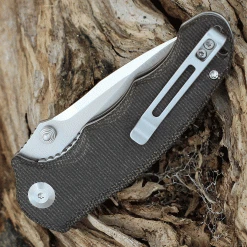 CIVIVI Knives CIVIVI Hooligan-Dark Hazel Micarta (2.98" Satin D2) C913B -Boker Shop c913b.2 27808.1674763580