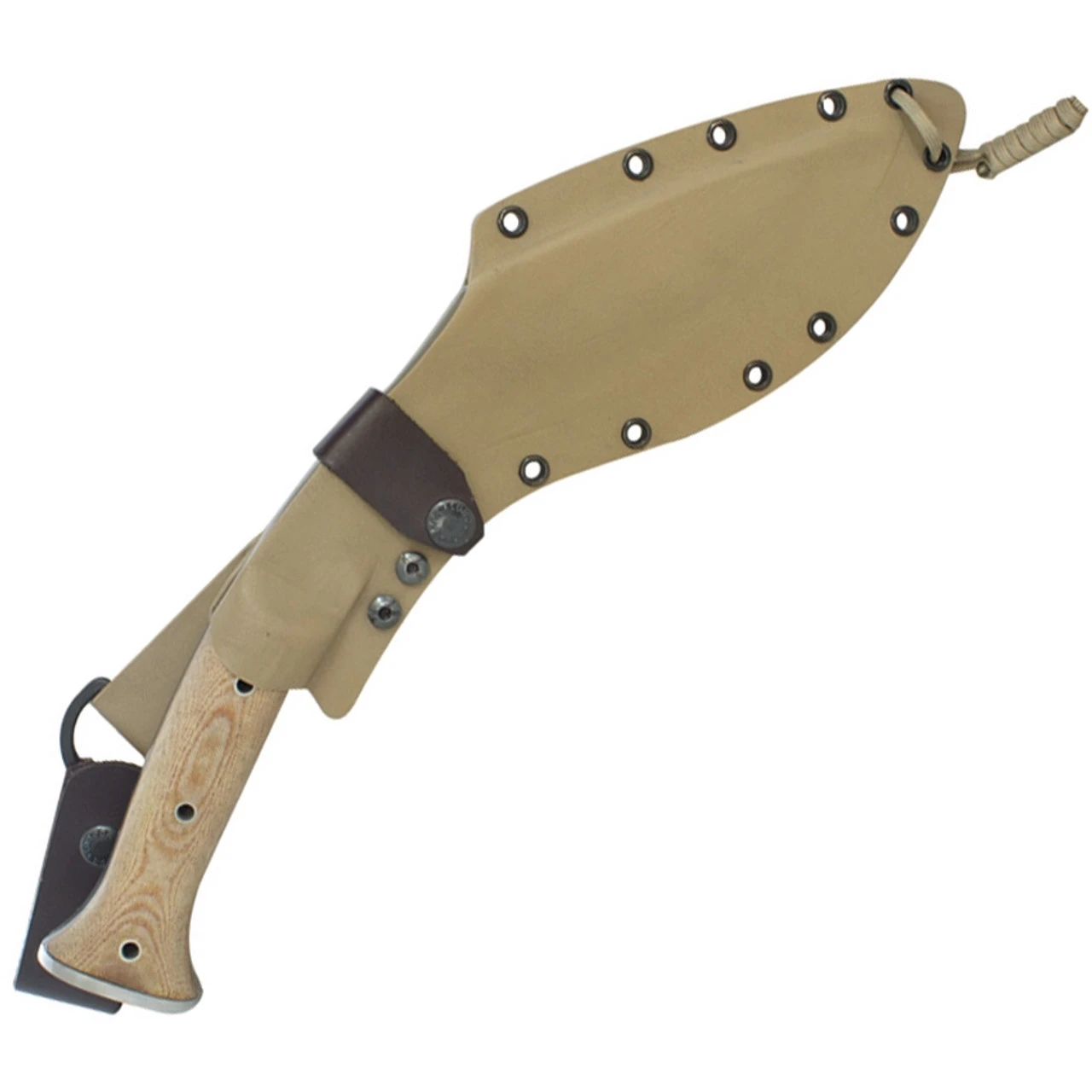 Condor Tool & Knife CTK1811-10, 10" Carbon Steel Kukri Fixed Blade, Desert Tan Micarta Handle, Kydex Sheath 2 Condor Tool & Knife CTK1811-10, 10" Carbon Steel Kukri Fixed Blade, Desert Tan Micarta Handle, Kydex Sheath - Image 2