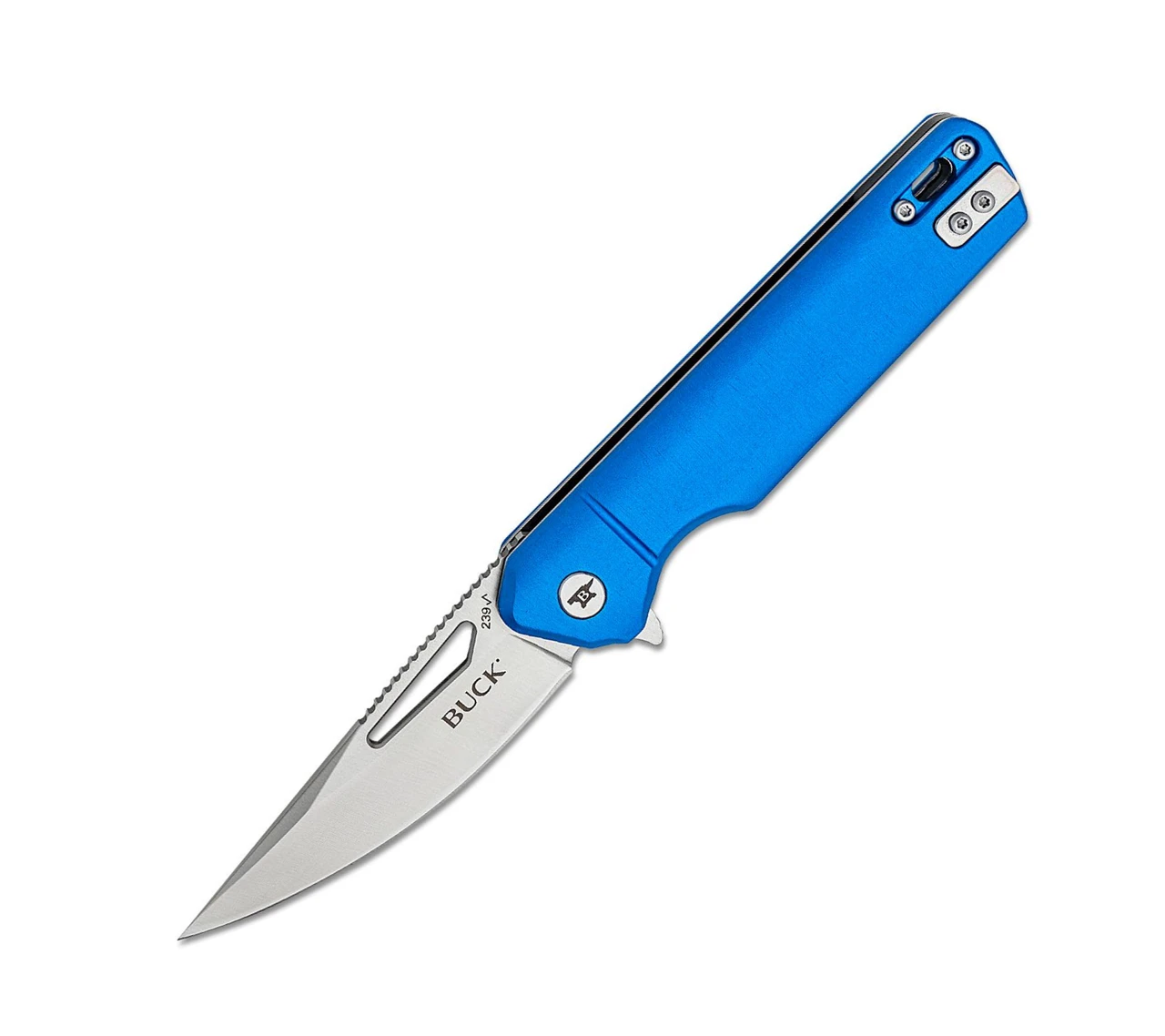 Buck Knives 239 Infusion-Blue Aluminum (3.25" Satin 7Cr) 0239BLS-B Buck Knives 239 Infusion-Blue Aluminum (3.25" Satin 7Cr) 0239BLS-B -Boker Shop dkjfh 54575.1677791182