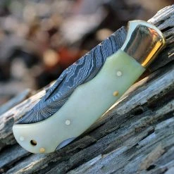 Damascus Blade Knife Damascus 1110 Lockback, 3" Damascus Plain Blade, Camel Bone Handle 5 Damascus Blade Knife Damascus 1110 Lockback, 3" Damascus Plain Blade, Camel Bone Handle -Boker Shop dm1110.2 81860.1566585958