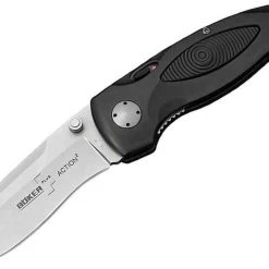 Boker Plus Action2, AUS-8, Black Aluminum Handle