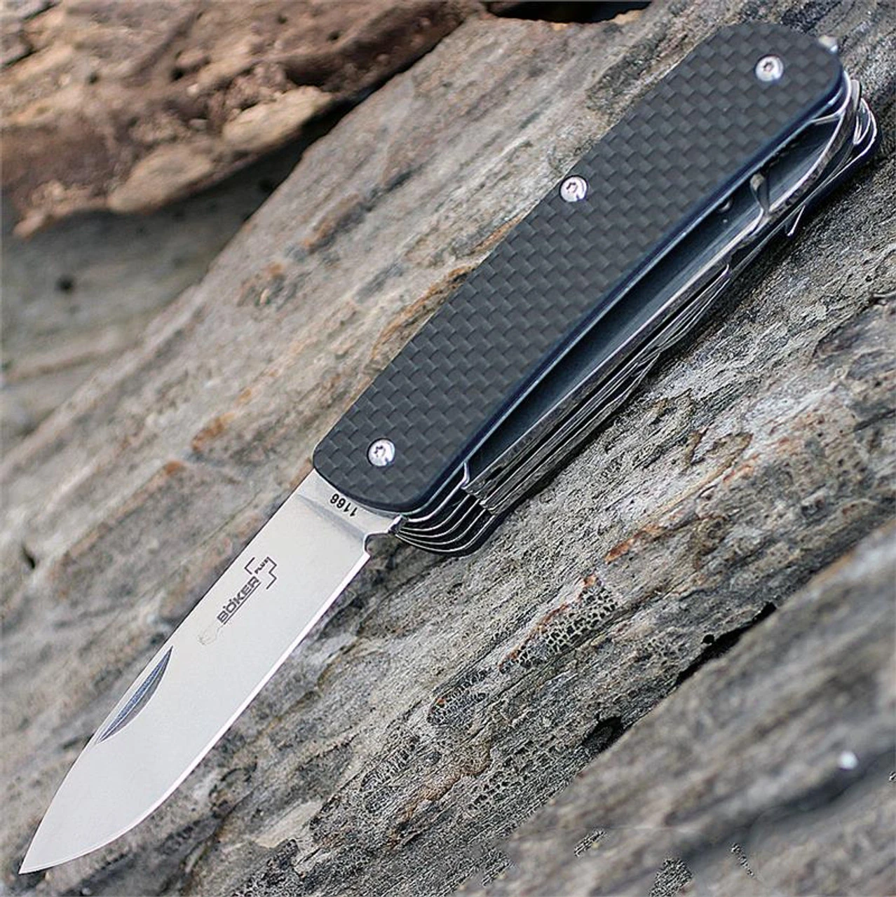 Boker Plus Tech-Tool 4, 01BO826, Carbon Fiber Handle, Multi-Tool Pocket Knife 1 Boker Plus Tech-Tool 4, 01BO826, Carbon Fiber Handle, Multi-Tool Pocket Knife