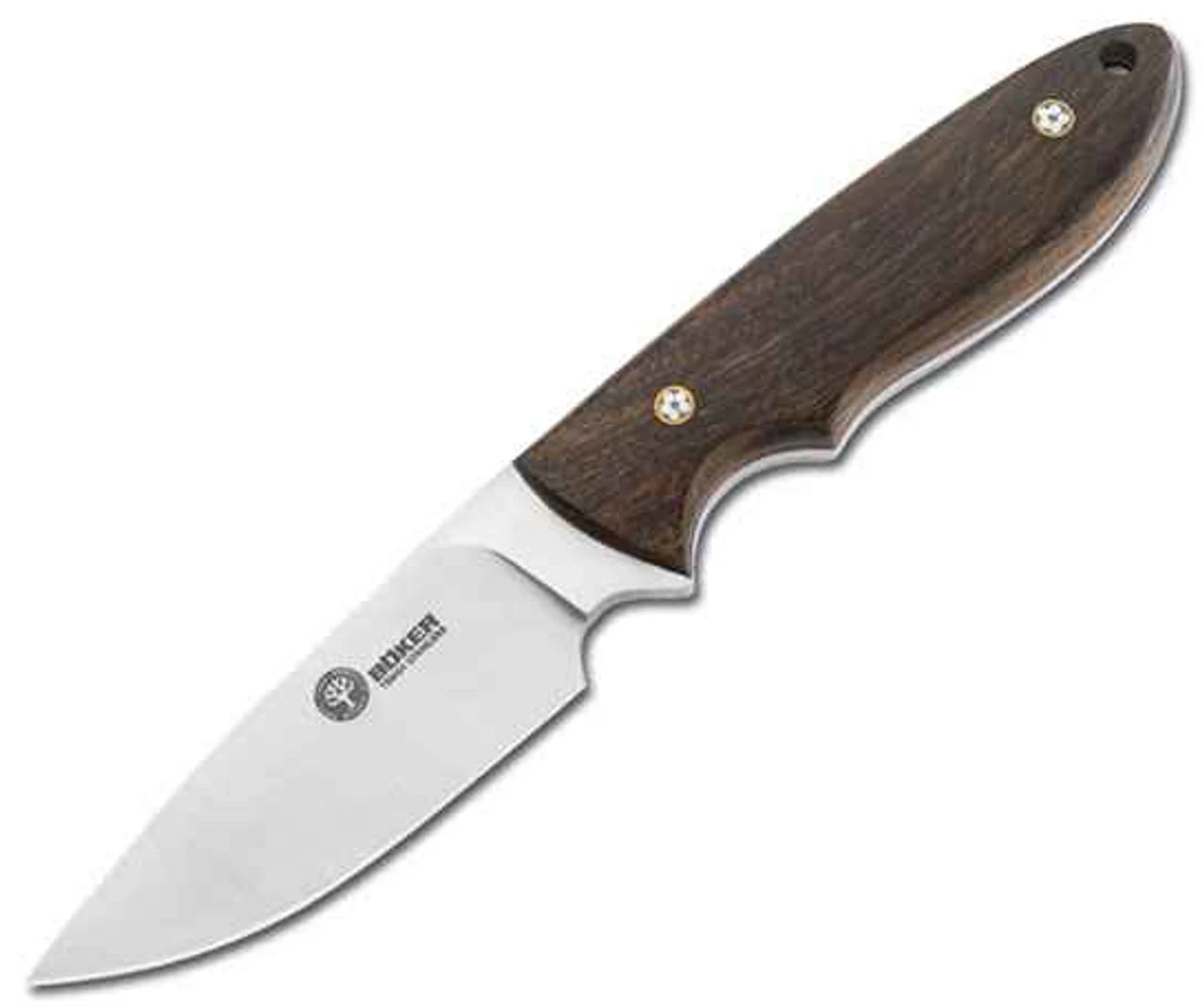 Boker Pine Creek, 02BA701G, Guayacan Ebony Wood Handle, Stainless Steel Blade With Full Tang 1 Boker Pine Creek, 02BA701G, Guayacan Ebony Wood Handle, Stainless Steel Blade With Full Tang