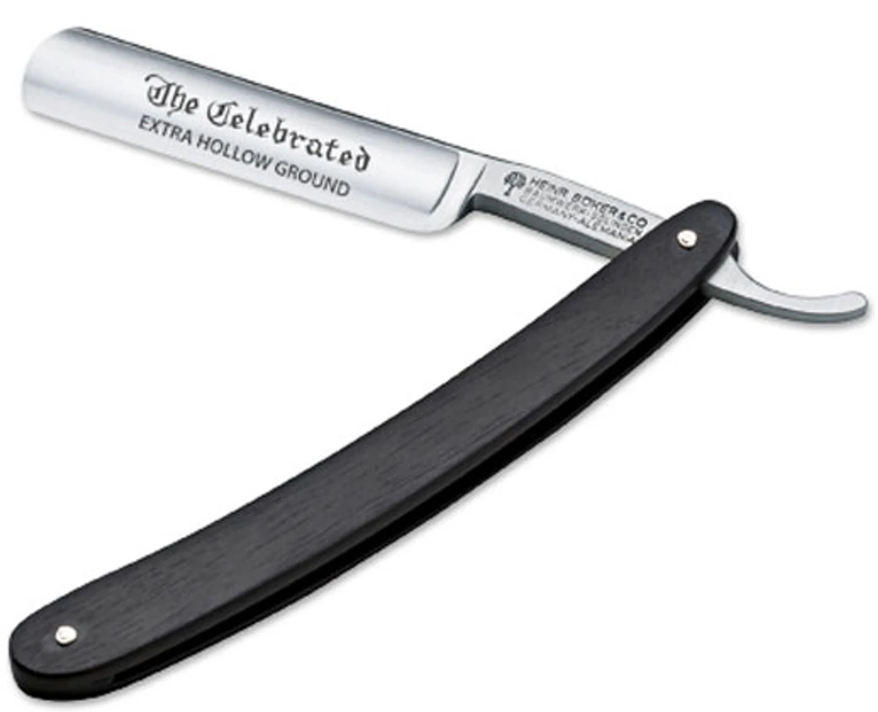 Boker Straight Razor, "The Celebrated" Ebony handle Boker Straight Razor, "The Celebrated" Ebony Handle -Boker Shop knifework 140407 58564.1566588681