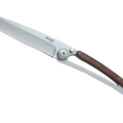 Deejo Knives Deejo DEE1CB005 Wood 37g, 3.75" 420 SS Plain Blade, Rosewood Handle