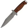 Bear Ops BC31003 Close Quarter Combat Fixed Blade, 6" 154CM SS Plain Blade Bead Finish, Cocobolo Wood Handle, Nylon Sheath