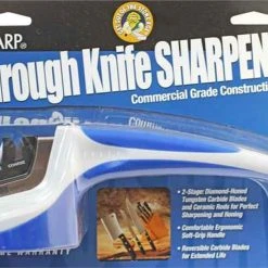 AccuSharp AS036C Pull Through Sharpener, White/Blue, Fine & Coarse