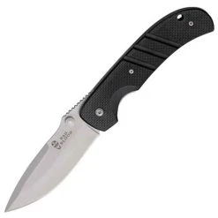 Bad Blood 0105K Kendrick Harbinger, 3.75" 8Cr14 SS Plain Blade, Black G-10 Handle
