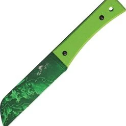 Bear OPS BC37005 Bear Tac II, 5.5' 1095 High Carbon SS Plain Blade, Neon Green G-10 Handle