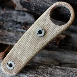 Blackjack Classic Knives BlackJack Knives Neck Knife Handle Kit, Natural Canvas Matte Finish