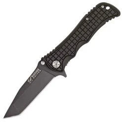 Blackjack Classic Knives Blackjack International Model, Black Titanium Nitride Coated Modified Tanto Blade