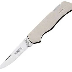 Boker Titan 2 Lockback, 440A Stainless Blade. Titanium Handle
