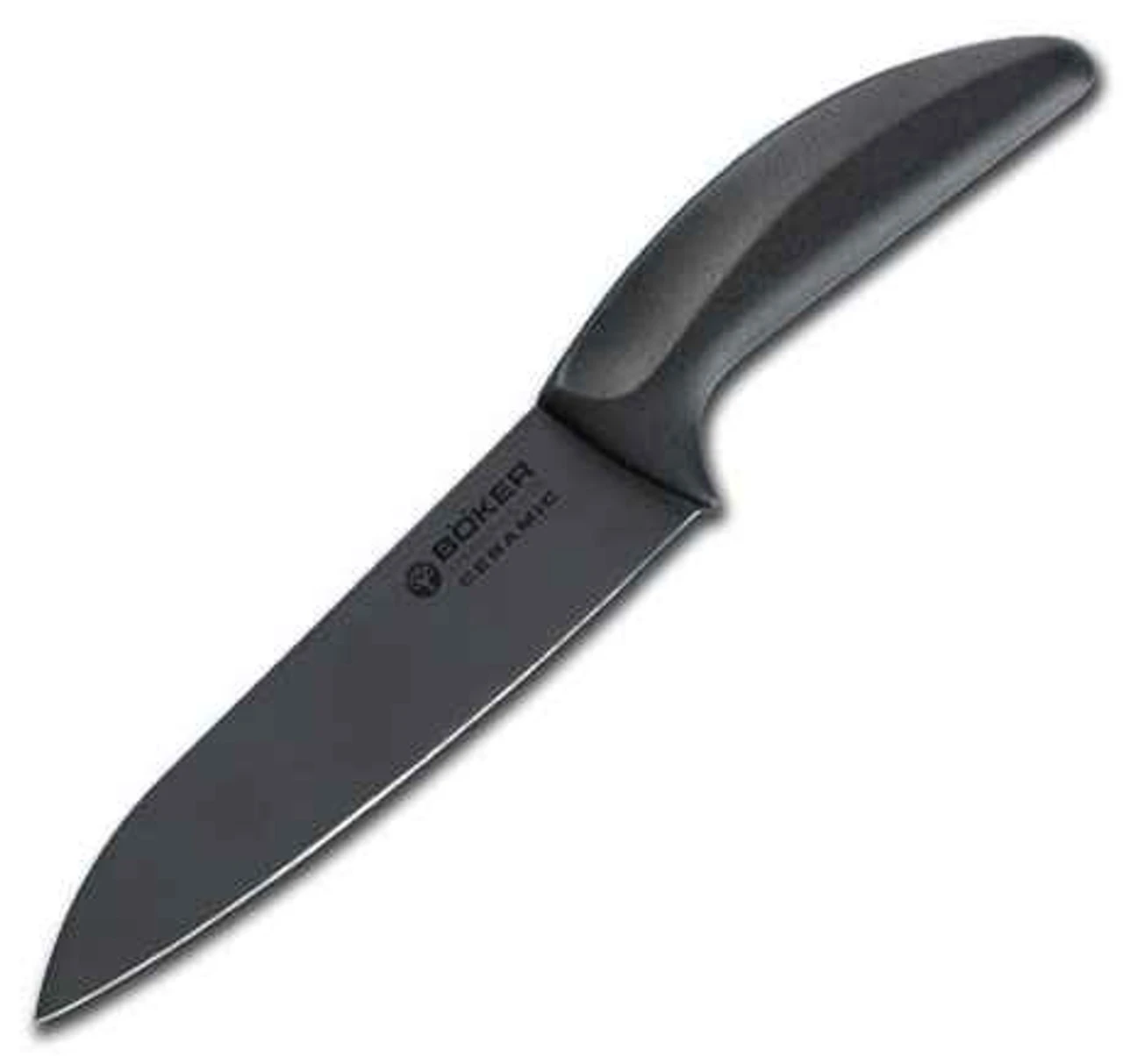 Boker Black Chef's Knife, Ceramic Blade, Delrin Handle 1 Boker Black Chef's Knife, Ceramic Blade, Delrin Handle