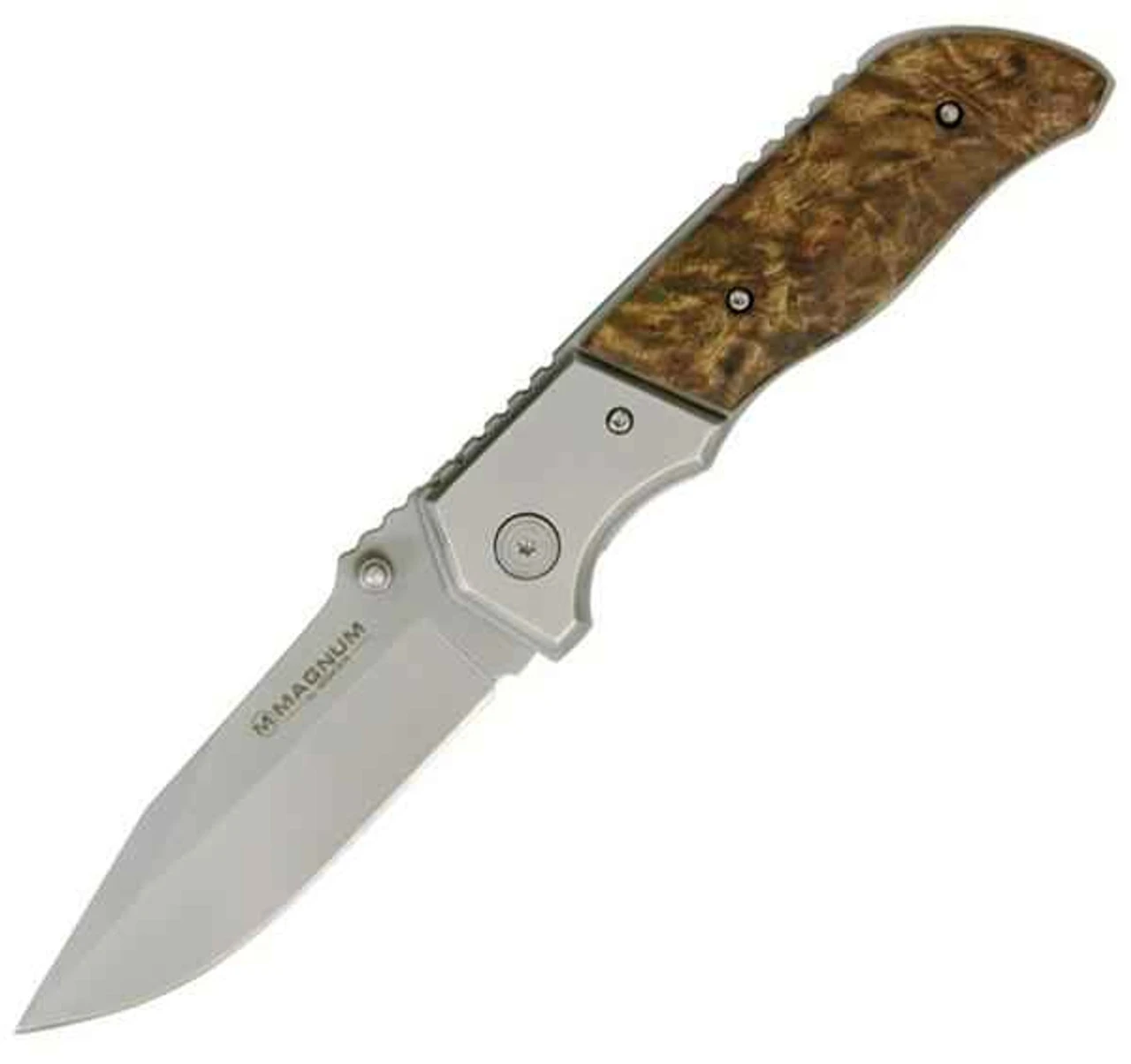 Boker Magnum Forest Ranger, 440 Stainless, Burl Wood Handle 1 Boker Magnum Forest Ranger, 440 Stainless, Burl Wood Handle
