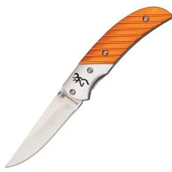 Browning Knives Browning Prism II, Orange Anodized Aluminum Handle, 440A Stainless Steel Blade